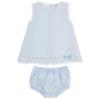 Picture of Sardon Baby Summer Collection Girls Jacquard Dress & Panties Set X 2 - Pale Blue
