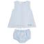 Picture of Sardon Baby Summer Collection Girls Jacquard Dress & Panties Set X 2 - Pale Blue