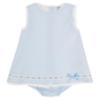 Picture of Sardon Baby Summer Collection Girls Jacquard Dress & Panties Set X 2 - Pale Blue