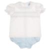 Picture of Sardon Baby Summer Collection Boys Smock Blouse & Pants Set X 2 - White Pale Blue 