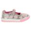 Picture of Lelli Kelly Cressida Beaded Heart Flat Glitter Roller Sole Pump - Silver Pink