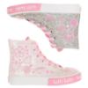 Picture of Lelli Kelly Cresida Mid Glitter Heart  Boot With Inside Zip - White Pink 
