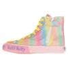 Picture of Lelli Kelly Francesca Mid Canvas Flower Boot With Inside Zip - Rosa Fantasia