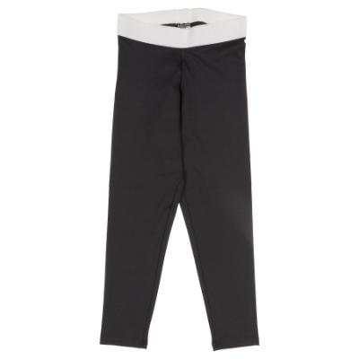 Picture of Skinnifit Mini Girls Sports Leggings - Black White 