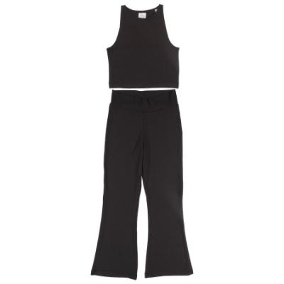 Picture of Skinnifit Mini Girls Flared Sports Leggings - Black 