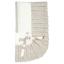 Picture of Mac Ilusion Baby Glossy Collection Boxed Shawl With Ruffle - White Beige