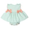 Picture of Mac Ilusion Baby Rainbow Collection Girls Dress & Panties Set X 2 - Green White