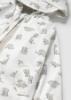 Picture of Mayoral Toddler Boys Summer Dinosaur Print Raincoat - Bone Grey