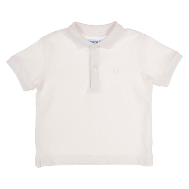 Picture of Mayoral Toddler Boys Summer Short Sleeve Polo Top - White