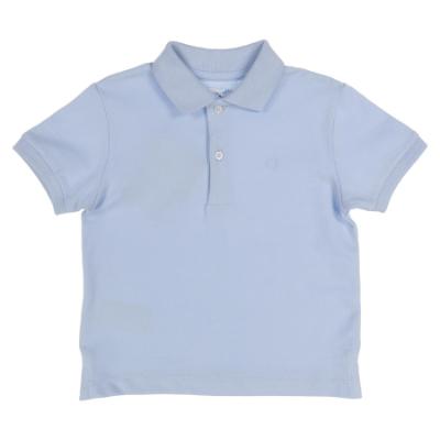 Picture of Mayoral Toddler Boys Summer Short Sleeve Polo Top - Sky Blue