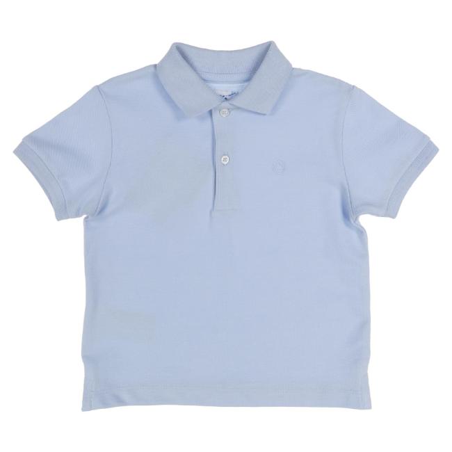 Picture of Mayoral Toddler Boys Summer Short Sleeve Polo Top - Sky Blue