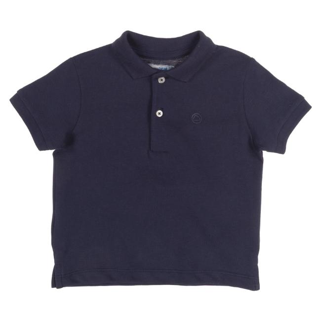 Picture of Mayoral Toddler Boys Summer Short Sleeve Polo Top - Navy Blue