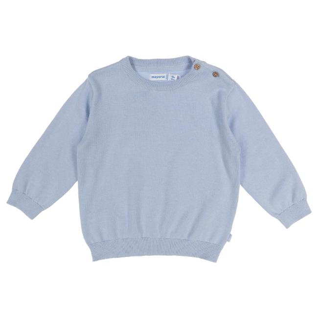 Picture of Mayoral Toddler Boys Summer Cotton Knit Sweater - Sky Blue