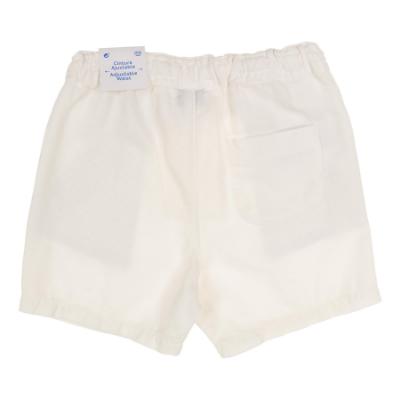 Picture of Mayoral Toddler Boys Summer Linen Shorts  - White