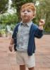 Picture of Mayoral Toddler Boys Summer Linen Shorts  - White