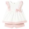 Picture of Mayoral Toddler Girls Summer Lace Ruffle Top & Shorts Set  X 2 - Ivory Pink
