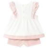 Picture of Mayoral Toddler Girls Summer Lace Ruffle Top & Shorts Set  X 2 - Ivory Pink