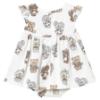 Picture of Mayoral Girls Summer Bear & Bunnies Dress & Panties Set  X 2 - Ivory Beige
