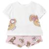 Picture of Mayoral Girls Summer Bear & Bunnies Top & Shorts Set  X 2 - Baby Rose Pink