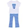 Picture of Mayoral Girls Summer Flared Zig Zag Leggings & Top Set X 2 - Anil Blue
