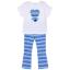 Picture of Mayoral Girls Summer Flared Zig Zag Leggings & Top Set X 2 - Anil Blue