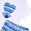 Picture of Mayoral Girls Summer Flared Zig Zag Leggings & Top Set X 2 - Anil Blue