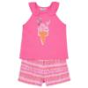 Picture of Mayoral Girls Summer Icecream Top & Shorts Set X 2 - Magenta Pink