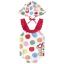 Picture of Mayoral Newborn Girls Bears Polka Swimsuit & Sunhat Set X 2 - Red Blue Multi