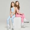 Picture of Ansandro Kids Racer Top & Leggings Set X 2 - Original Pink