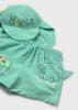 Picture of Mayoral Toddler Boys Summer Dinosaur Swim Shorts & Sunhat Set  X 2 - Lake Green