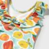 Picture of Mayoral Toddler Girls Summer Orange & Lemons Print Swimsuit - Aqua Blue Lemon 