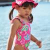 Picture of Mayoral Toddler Girls Summer Sealife Print Swimsuit - Fucsia Pink 