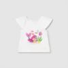 Picture of Mayoral Toddler Girls Summer Sealife Shorts With X 2 Tops Set X 3 - Fucsia White 