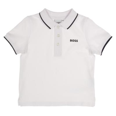 Picture of BOSS Toddler Boys Classic Polo Shirt - White