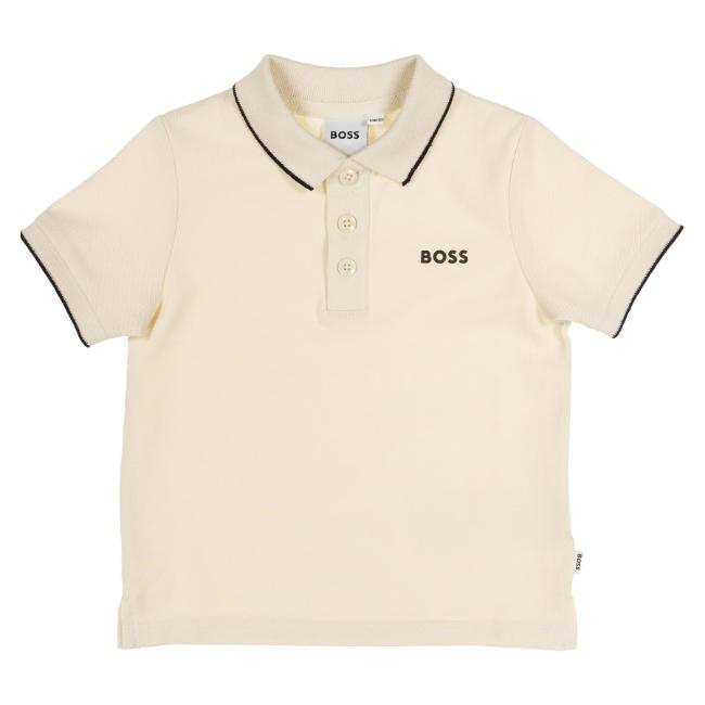 Picture of BOSS Toddler Boys Classic Polo Shirt - Sand Beige