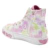 Picture of Lelli Kelly Eloise Mid Canvas Flower Boot With Inside Zip - White Fantasia