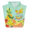 Picture of Mayoral Toddler Girls Summer Orange & Lemons Hooded Cover-up - Aqua Blue
