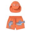 Picture of Mayoral Toddler Boys Summer Shark Swim Shorts & Sunhat Set  X 2 - Coral Blue