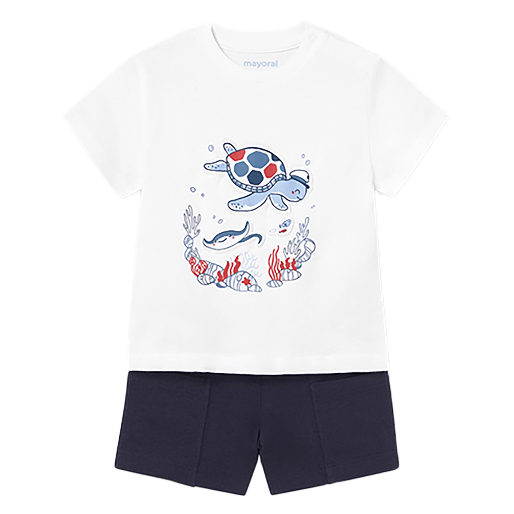 Mayoral Knit Short Set - Navy Mayoral Knit Short Set - Navy