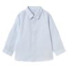 Picture of Mayoral Toddler Boys Summer Fine Stripe Linen Shirt - Sky Blue