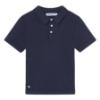 Picture of Mayoral Toddler Boys Summer Fine Knit Polo Top - Navy Blue
