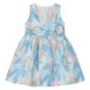 Picture of Mayoral Girls Summer Open Back Occasion Dress - Blue Beige