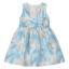 Picture of Mayoral Girls Summer Open Back Occasion Dress - Blue Beige