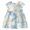 Picture of Mayoral Toddler Girls Summer Cap Sleeve Occasion Dress  -  Blue Beige