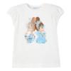 Picture of Mayoral Girls Summer Doll Cotton Jersey T-shirt -  Ivory Sky Blue