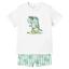 Picture of Mayoral Toddler Boys Summer T-shirt & Dinosaur Swim Shorts Set  X 2 - White Green
