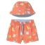 Picture of Mayoral Toddler Boys Summer Swim Shorts & Reversible Sunhat Set  X 2 - Coral Blue