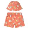 Picture of Mayoral Toddler Boys Summer Swim Shorts & Reversible Sunhat Set  X 2 - Coral Blue