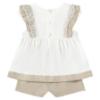 Picture of Mayoral Toddler Girls Summer Lace Ruffle Top & Shorts Set  X 2 - Ivory Beige