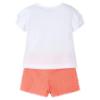 Picture of Mayoral Girls Summer Top & Ruffle Shorts Set X 2 - Mandarin